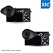 JJC Soft Silicone 360º Rotatable Ergonomic Oval Shape Camera Viewfinder Eyecup Eyepiece for Sony ILCE A6300 A6000 NEX-6 NEX-7 Replace Sony FDA-EP10