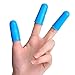 Pengxiaomei 12 Pieces Silicone Hot Glue Gun Finger Caps Silicone Finger Protectors for Hot Glue Wax Rosin Resin Honey Adhesives Scrapbooking Sewing in 3 Sizes (Blue and Red)