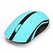 Cute Perman Mini 2.4GHz Wireless Optical Mouse Mice with USB Receiver for Computer PC Laptop Notebook Blue