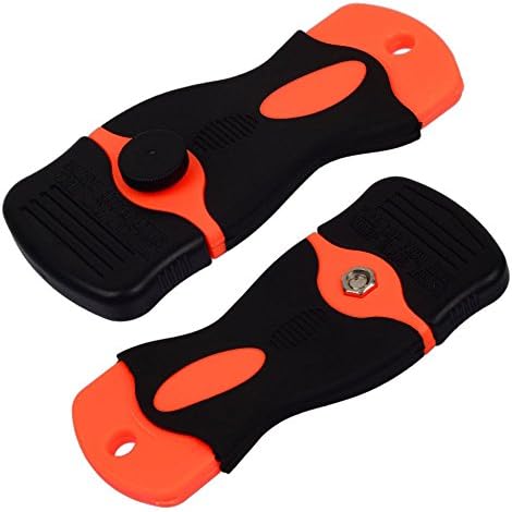 Cooktop Mini Razor Scraper by PEFELI, Sturdy Polypropylene Mini-Razor Blade Scraping Tool for Removing Vinyl, Decals, Stickers, Glue, Putty, and Adhesives from Glass, Floors, Glass, Walls, and Tiles