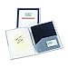 Avery Flexi-View Two Pocket Folders, Holds up to 50 Sheets, 2 Navy Blue Folders (47846)