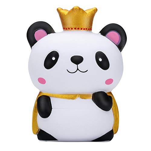 Mikilon Super Slow Rising Squishies. Jumbo Panda. Large Soft Scented Cute Kawaii, Colorful Animal Stress Relief Toy for Kids and Adults. Amazing Squeeze Toys (Prince Panda)
