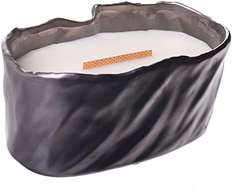 Woodwick Premium HearthWick Flame Scented Candle - Brownstone Collection Medium Oval Candle - Brownstone