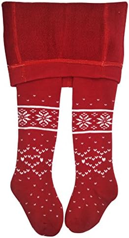 YallFairy 1 Pair Baby Girls Tights Christmas Winter Thick Printed Tights Leggings Pants Stocking Panties