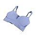 ROPALIA Womens Fitness Yoga Sports Bra Wirefree Seamless Padded Push Up Racerback Top Purple XL