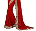 OOMPH! Women's Sarees Chiffon Printed Blouse & Border