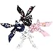Hair Scarf Silk Scrunchies Ponytail - (4 Pack) SOLID DREAM FLOWERS Hair Ties (Black, Blue, Pink, White) Designs to match Different Outfits – Satin Silk Hair Bands for Women Teen Tween Hair Scarves Tie