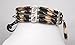 outROAR Gear American Indian Style Bone Choker Necklace, 4 Row Brown/White Striped Traditional Hairpipe Beads, Unisex Adjustable