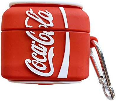 Airpods Pro Case Soft Silicone Cocacola Cover With Bag Hook Clip Keychain For Apple Airpodspro Airpods3 3d Cartoon Red White Classic Coke Coca Cola Can Protective Cool Fun Funny Hot Girls Men