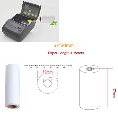 5PCS 57x30mm Thermal Receipt Paper Roll for Mobile POS 58mm Thermal Printer Lot - Thumbnail 4
