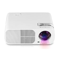 See Uhappy 2600 Lumens Mini LED Projector for iPhone iPad Android Smartphone Home Theatre Cinema with AV/VGA/USB/ATV/HDMI Input, 1080p Supported(White) Details