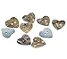 Rockin Beads Mother of Pearl 100 Hearts Buttons Scrapbooking 15mm Thin Decorative