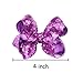 DED 30pcs Sparkly Hair Bows Clips 4 inch Glitter Sequin Bow Alligator Clips Baby Hair Accessories for Baby Girls Children Kids(15 Pair)