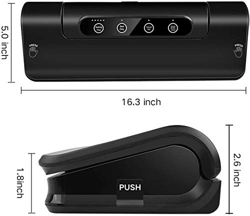 vakuumiergerät Vakuumierer Maschine, automatische Nahrungsmittel Sealer for Lebensmittel-Retter w / Starter Kit | LED… – Bild 8