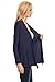 Simlu Womens Open Drape Cardigan Reg and Plus Size Cardigan Sweater Long Sleeves - USA ,Navy ,X-Large