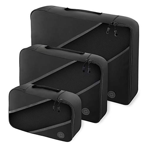 Buy 3Piece Set Lightweight Packing Cubes for Travel Black Online at