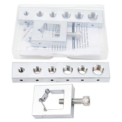 Nut Bolt Drill Jig, Safety Wire Lockwire Nut and Bolt Drill Jig, Safety Wire Nut and Bolt Jig Kit, VS559 Metal High Hardness Precise Safety Wire Drill Guide Set