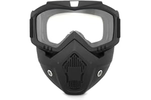 GVAKVTGK Tactical Full Face Mask, Paintball Mask, Removable and Adjustable Goggles Mask, CS Games, Halloween, Film Props and Other Outdoor Activities