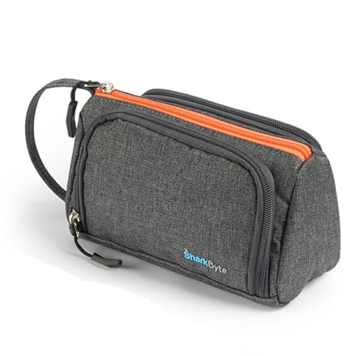 SharkByte Large Pencil Case for Girls Boys, Big Capacity Pencil Cases Bag, Recycled Fabric Pen Pouch Holder Stationery Organizer School College Office Handle Organizer for Student Teens Girls Adults