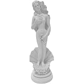 AHCVU Aphrodite Statue The Birth of Venus 7.6 Inch - Greek Roman Goddess Sculpture, Handmade Resin Art Figurine Classical White Statue, Home &amp; Office Decor