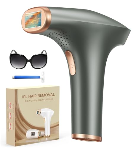 Haarlosy Pulsed Light Hair Remover, Large Window 10cm2, 999,900 IPL Flashes, 9 Levels & 2 Modes, Auto/Manual – Definitive Laser Hair Removal Home Women & Men, Face, Body, Armpits, GLY02