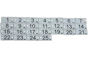 MAKJUNS Braille Clothing Tags, Numbers (25 Pack)