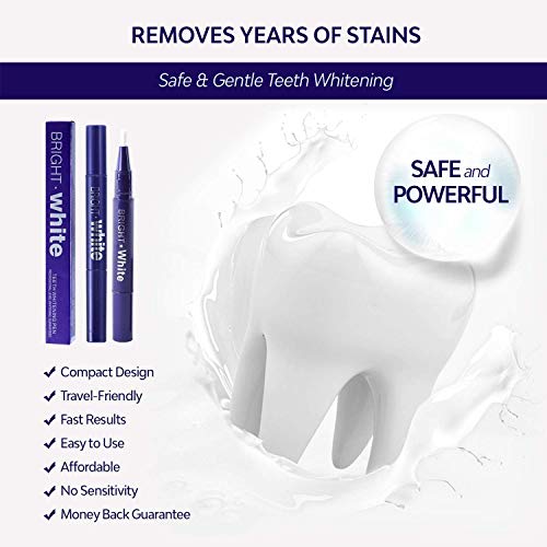 AsaVea Teeth Whitening Pen (2 Pack), Safe 35% Carbamide Peroxide Gel, 20+ Uses, Effective, Painless, No Sensitivity, Travel-Friendly, Easy to Use, Beautiful White Smile, Natural Mint Flavor