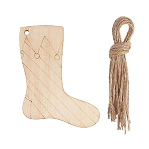 VALICLUD 20 stuks houten kerstballen om op te hangen, ornamenten onvoltooid Kerstmis om op te hangen, ornamenten van hout, hangers, vakantiedecoratie.