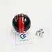 RICKYZHU for Mustang Shelby Cobra GT 500 6 Speed Manual Gear Shift Knob Shift Knob (R on The Right, Red)