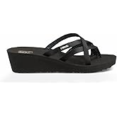 Teva Women's W Mush Mandalyn Wedge Ola 2 Flip-Flop, Black, 7 M US