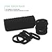 CYWLIFE 8.5mm Hair Ties Rubber Bands for Women Girls Thick Curly Hair, 100 PCS Black, Large No Crease Cotton Seamless Ponytail Holders Scrunchie for Kids Men, No Damage No Slip Soft Hair Elastics