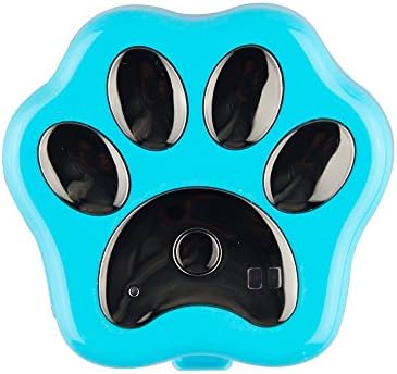 Pet Tracker ,3G Smart GPS Anti-Lost Device Pet Tag Tracker Waterproof Collar Locator Safety Alarm for Large Medium Pets (Blue)