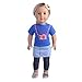 ZWSISU 18 inch Doll Clothes Gift Girls - Include 7 Set Toys Doll Outfits + 2 Pairs Shoes Accessories Gift Box fit American 18 inch Girl Dolls