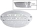 Plant Saucers (Pack of 10) - 10” Clear Durable Plant Saucer for Indoor & All-Weather Outdoor Use - Catch Dirt & Water from Plant Pots to Stop Messes & Stains in Your Home & Garden