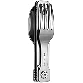 ROXON C1 3 in 1 Camping Utensils Detachable Cutlery Knife Spoon Frok for Outdoor Camping Hiking