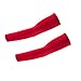 Atneato UV Protection Cooling Arm Sleeves - Arm Warmers Sun Protective Tattoo Sleeves for Men Women (Red)