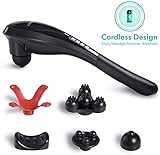 Naipo Handheld Percussion Massager Rechargeable Cordless Electric Massage Deep Tissue for Muscles Back, Foot, Neck, Shoulder, Leg, Calf Pain Relief Full Body