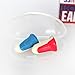 Howard Leight by Honeywell Super Leight USA Disposable Foam Shooting Earplugs, 10-Pairs (R-01891),Red/White/Blue