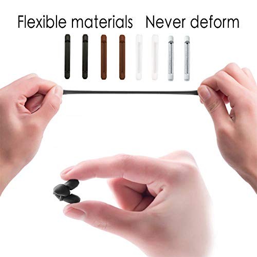 24 Pairs Eyeglass Retainer, Multicolor Eyeglass Grips, Silicone Anti-Slip Eyeglass Holder, Eyeglass Ear Hook Eyeglass Temple Tips, Silicone Nose Pads, Round Eyeglass Retainers for Sports Running