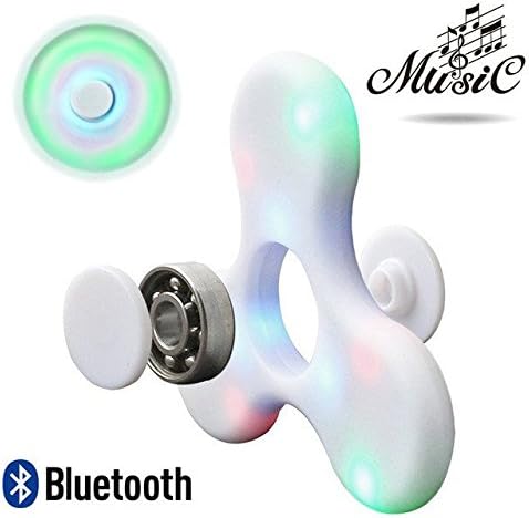 Devayke Multicolored LED Bluetooth Fidget Spinner Speaker Light Up Glow For Adults and Children with Autism ADD/ADHD Speaker Amplifier for Music