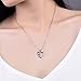 Bellrela 925 Sterling Silver Animal Paw Print Infinity Love Heart Pendant Necklace