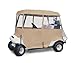 Classic Accessories Fairway Deluxe 4-Sided 2-Person Golf Cart Enclosure, Tan primary