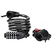 AKM Bike Locks, 4-Feet Bike Cable Lock Resettable 5-Digit Combination with Complimentary Mounting Bracket