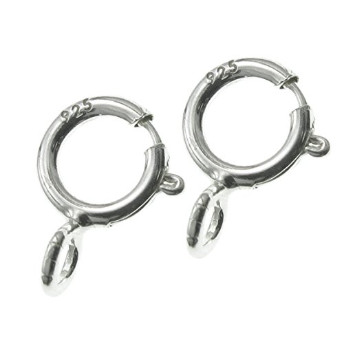 20pcs ..925 Italian Sterling Silver Spring Ring Clasp 5mm necklace / Bracelets Connector