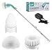 ElecRat Cordless Spin Scrubber, 360 Electric Tub and Tile Scrubber with 3 Replaceable Brush Heads and Extension Handle for Bathroom,Kitchen,Wall,Window, Floor