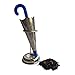 Umbrella Tea Infuser - Stainless Steel with Cute Tea Infuser Stand for Easy Storage & Display - Heat Resistant Silicone Handle (Blue Color)
