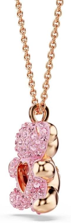Pendente Teddy, Orso, Rosa, Placcato color oro rosa