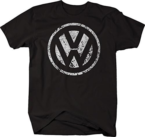 Falcoln Apparel Distressed - VW Volkswagen Circle Logo Tshirt - XLarge
