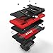 ZIZO Bolt Series for Samsung Galaxy A10e Case | Heavy-Duty Military-Grade Drop Protection w/ Kickstand Included Belt Clip Holster Tempered Glass Lanyard (Black/Red)