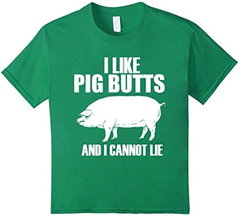 Kids I like pig butts and I cannot lie Pork lover t-shirt 8 Kelly Green